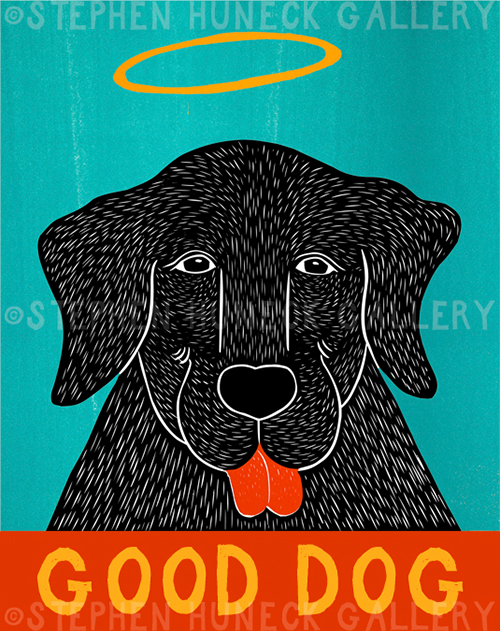 Good Dog Happy Lab Giclee Print | Dog Mountain